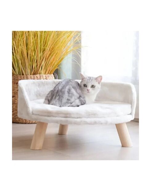 Lit pour chat Diana blanc - D.50 cm