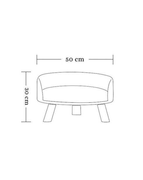 Cuccia per gatti Diana bianca - D.50 cm