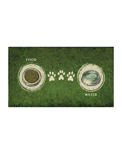 Paspet1 groene kommat - 40x70 cm