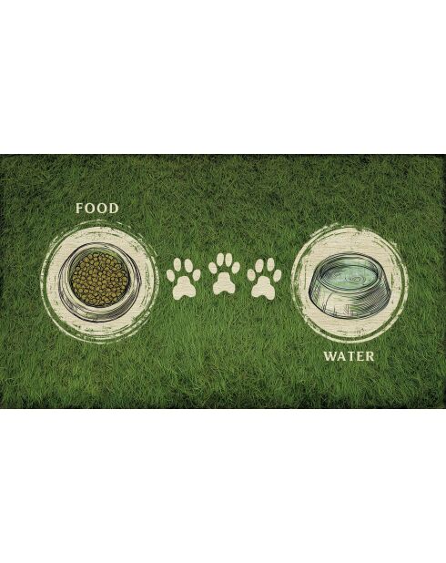 Tappeto ciotola verde Paspet1 - 40x70 cm