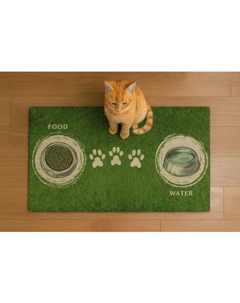 Paspet1 groene kommat - 40x70 cm