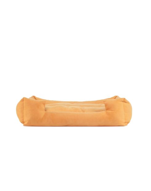 Kare L geel huisdierenbed - 70x55x16 cm