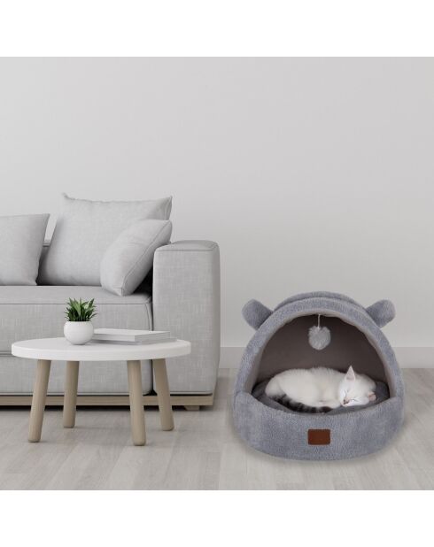Cama para mascotas Tom Cat gris - 50x40x35 cm