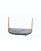 Antraciet bed voor huisdieren - 28x47 cm