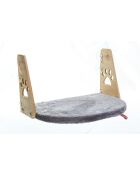 Antraciet bed voor huisdieren - 28x47 cm