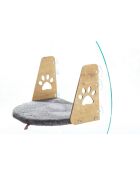 Antraciet bed voor huisdieren - 28x47 cm