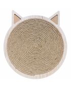 Alfombrilla rascadora Mondle para gatos, color beige, D.26 cm