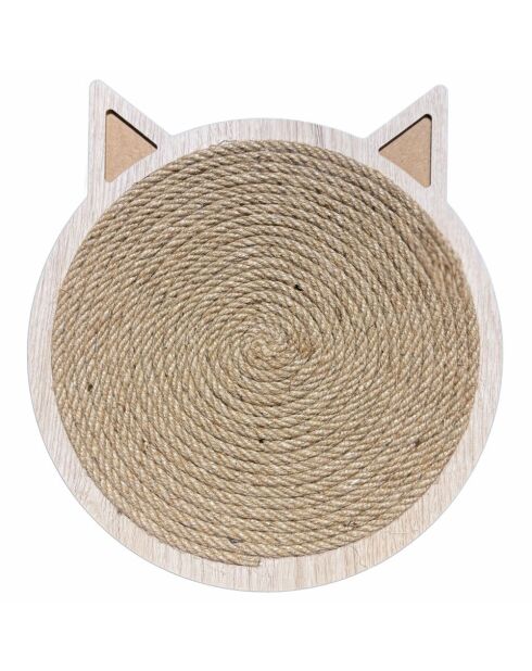 Tapis griffoir pour chat Mondle beige - D.26 cm