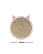 Alfombrilla rascadora Mondle para gatos, color beige, D.26 cm