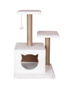 Casa para gatos blanca Lotti - 45x35x72 cm