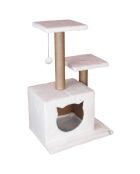Casa para gatos blanca Lotti - 45x35x72 cm