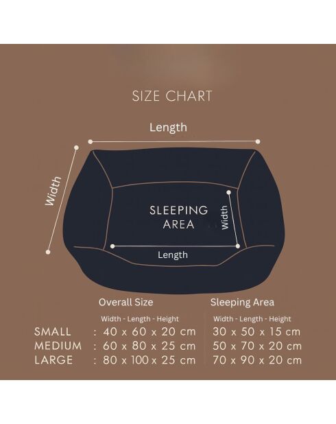 Zeus S grijs huisdierenbed - 40x55x18 cm