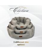 Lit pour animaux Chelsea M gris - 61x61x28 cm