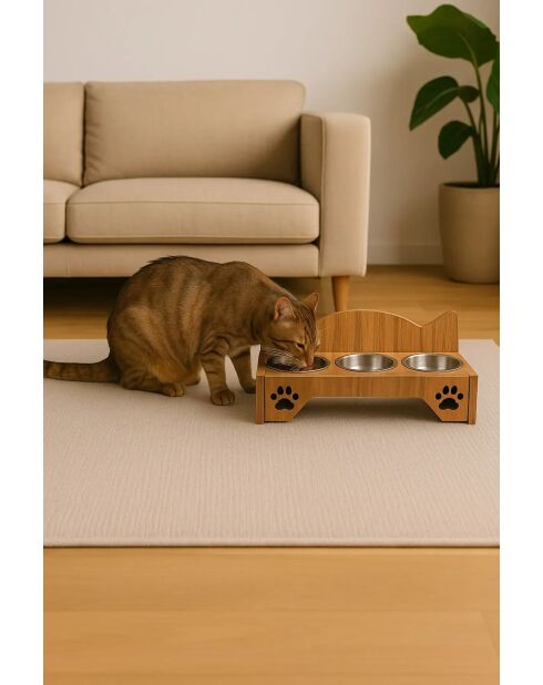 Ciotole Triple Animal Apvm16 beige