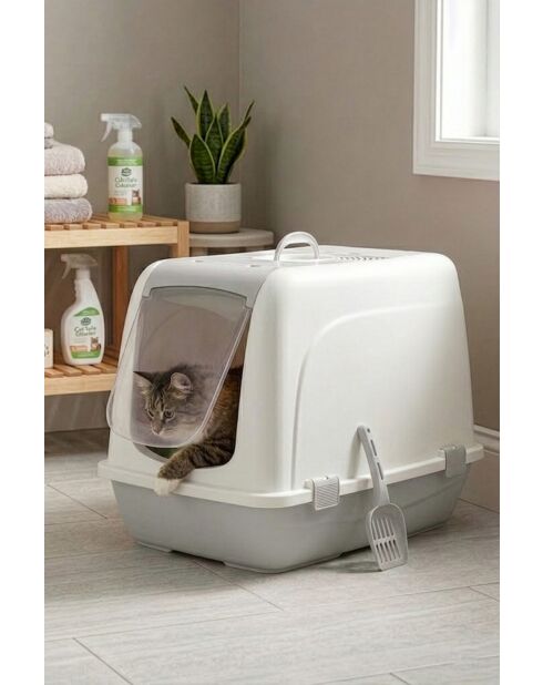 Toilethuis voor katten 5092-5 grijs - 46x66x52 cm