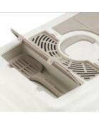 Maison de toilette pour chat 5092-5 grise - 46x66x52 cm