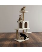 Maison pour chat Bella blanche - 50x35x115 cm