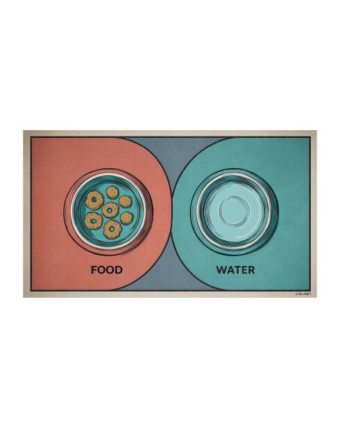 Paspet7 veelkleurige kommat - 40x70 cm