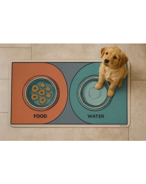 Paspet7 veelkleurige kommat - 40x70 cm