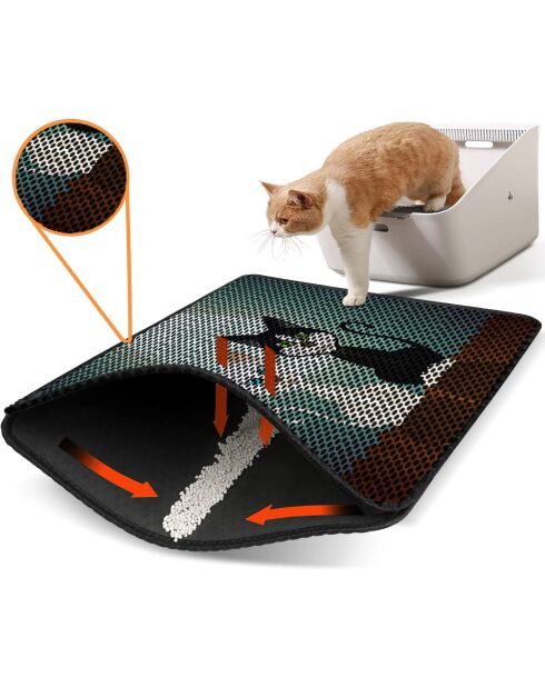Nrszn0026 lettiera per gatti verde - 45x60 cm