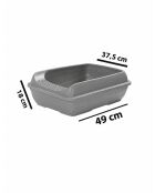 Toilethuis voor katten 5098-5 fuchsia - 50x37x18 cm
