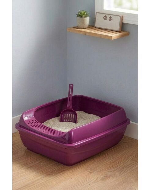 Toilethuis voor katten 5098-5 fuchsia - 50x37x18 cm