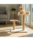 Albero per gatti Tiana beige - 35x50x46 cm