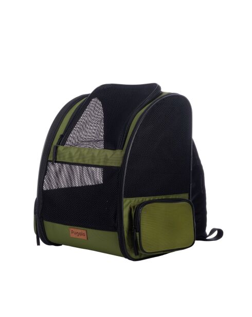 Pugola zwarte transporttas voor katten - 43x23x38 cm