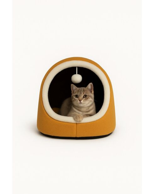 Alaska STD mosterdkleurige kattenmand - 40x35x35 cm