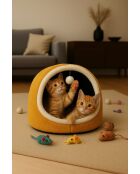 Alaska STD mosterdkleurige kattenmand - 40x35x35 cm