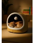 Alaska STD mosterdkleurige kattenmand - 40x35x35 cm