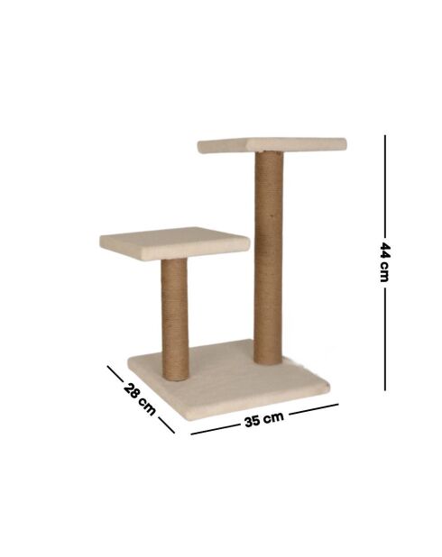 Luzi kattenboom voor katten wit - 35x28x44 cm