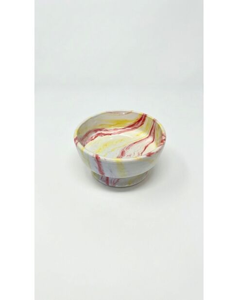 Gamelle pour animaux jaune - 15x8 cm