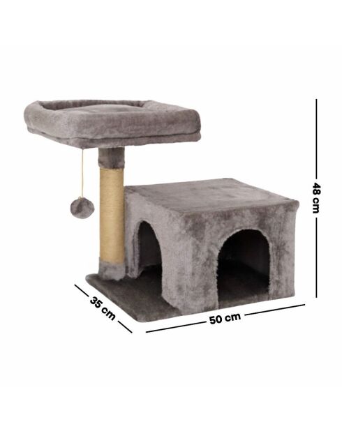 Cairo kattenhuis antraciet - 35x50x48 cm