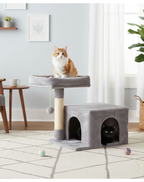 Casa para gatos Cairo antracita - 35x50x48 cm