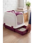 Maison de toilette pour chat 5115-02 fuchsia - 47x39,5x55 cm