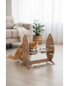 Ciotole doppie beige con animali Apvm14