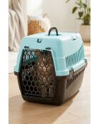 Transportbox voor dieren 5096-R-4 turkoois - 49x35x32,5 cm