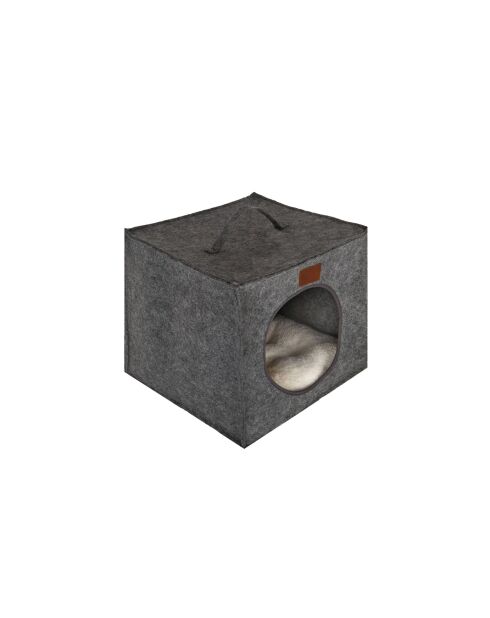 Lit pour animaux Kitty gris - 40x40x38 cm