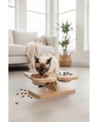 Apvm3 beige dubbele dierenbakken