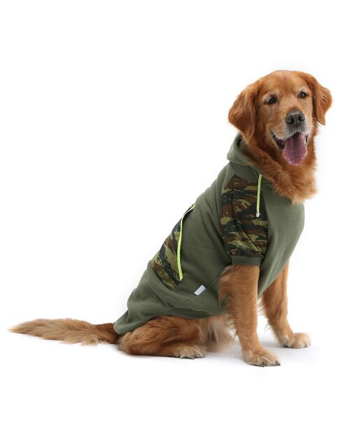 Askersweat 9XL kaki hoodie voor honden