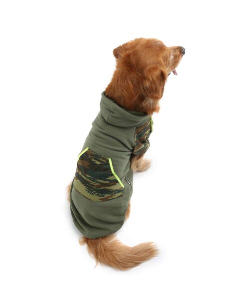 Askersweat 9XL kaki hoodie voor honden