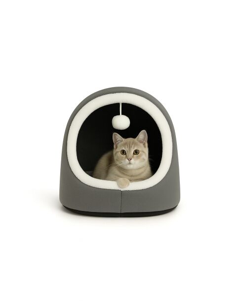 Alaska STD kattenbed antraciet - 40x35x35 cm
