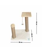Albero per gatti Else beige - 35x28x44 cm