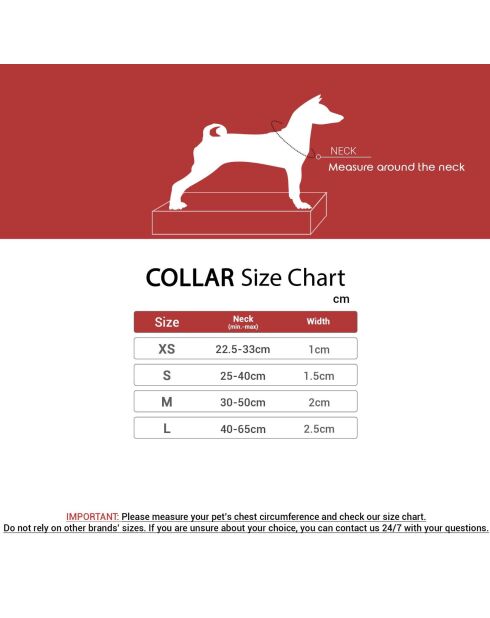 Spirit XS Hundehalsband mehrfarbig