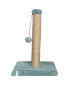 Griffoir pour chat Luca turquoise - 30x30x42 cm