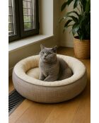 Beige hondenbed Bunny L - 85x85x15 cm