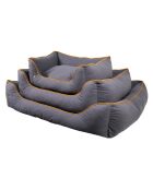 Cama gris para mascotas Lucy Dog & Cat S - 40x55x18 cm