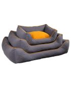 Cama gris para mascotas Lucy Dog & Cat S - 40x55x18 cm