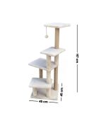 Albero per gatti Alessi beige - 45x45x117 cm